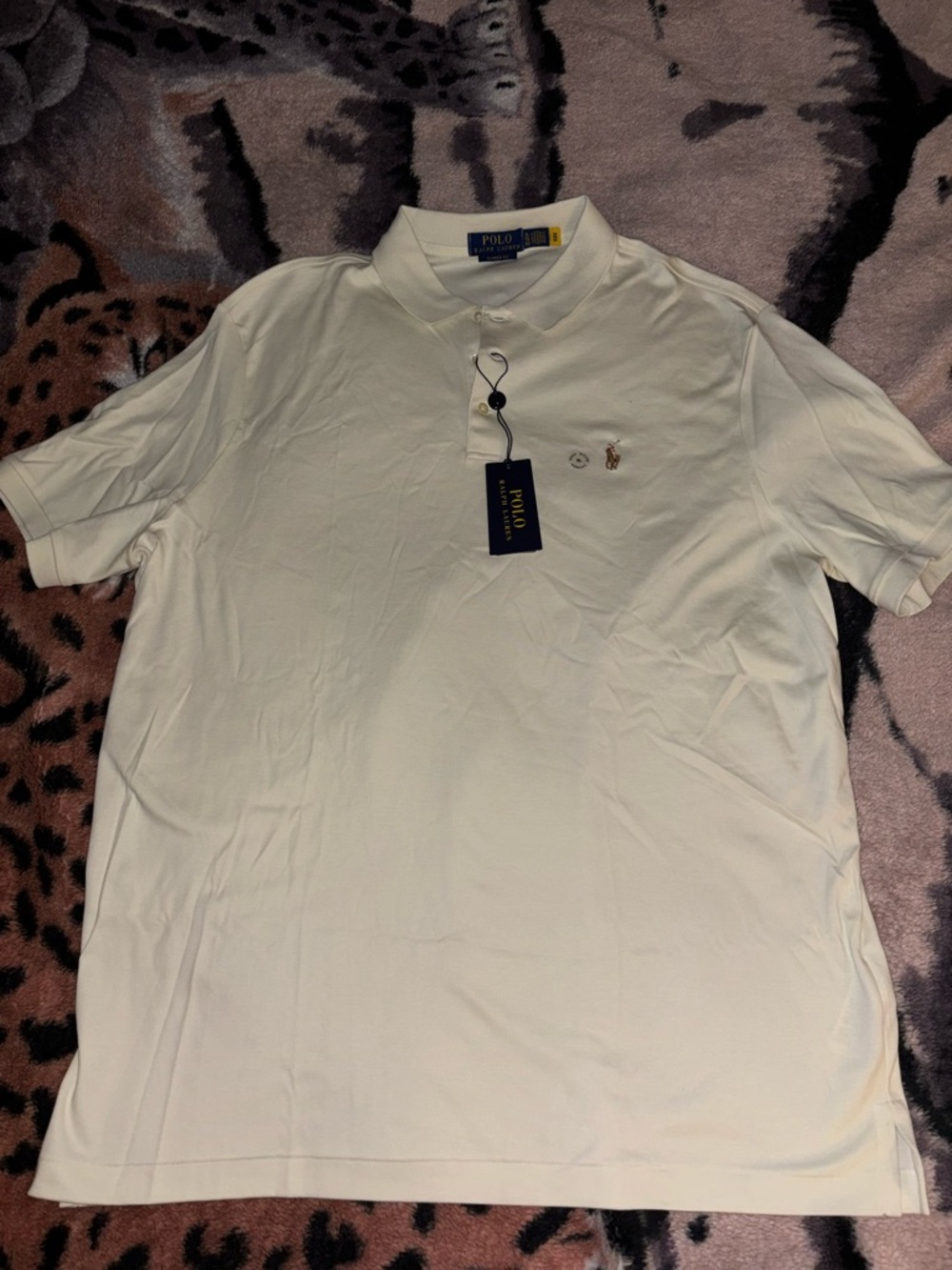 Ralph Lauren Cream Short-Sleeve Polo